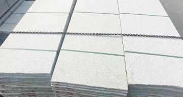 朝阳芝麻白毛板，石材毛板