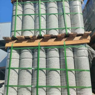 朝阳挡车柱芝麻白 挡车石