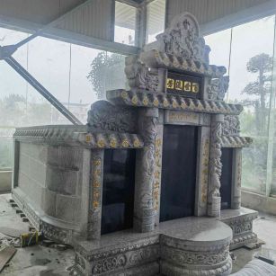 朝阳套墓 墓碑 围坟石 异形定制