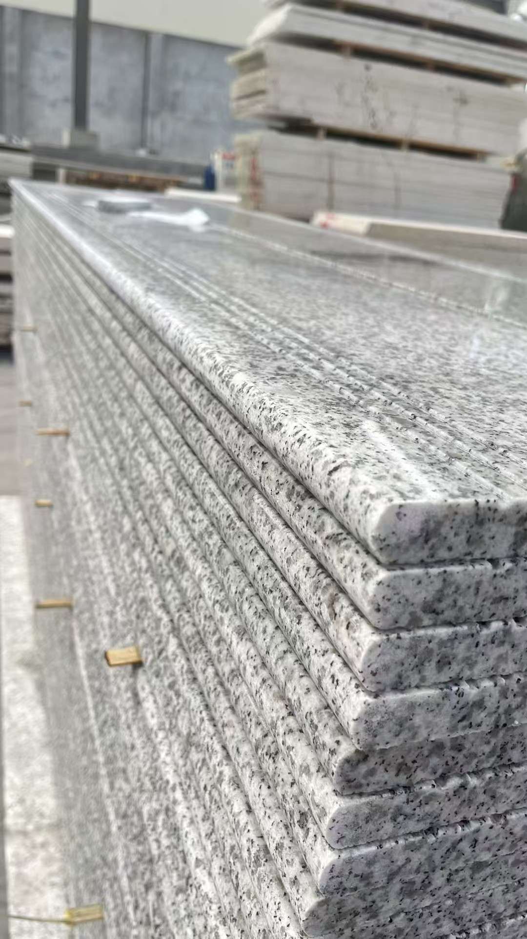 朝阳芝麻白楼梯踏步 花岗岩楼梯板材